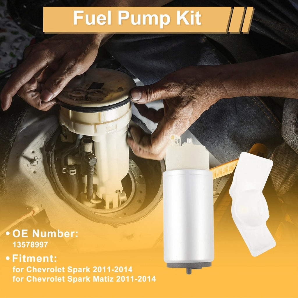 Set of 2 Metal Electric Fuel Pumps for Chevrolet Spark (2011–2014) 13578997