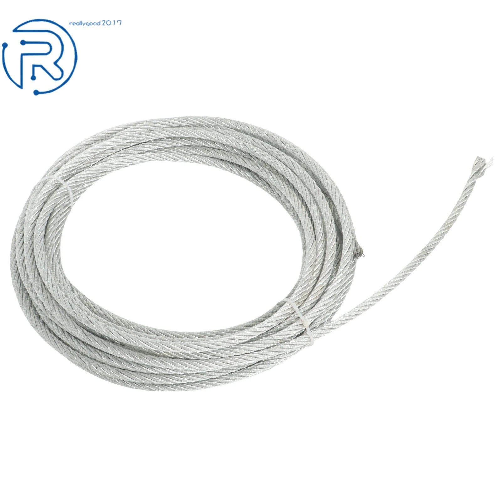5/16" Galvanized Cable 7×19 100 FT 1120LBS for Fencing, Pulley