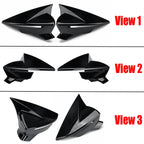 Set of 2 Gloss Black Side Mirror Cover Caps for Seat Leon (2012–2019)