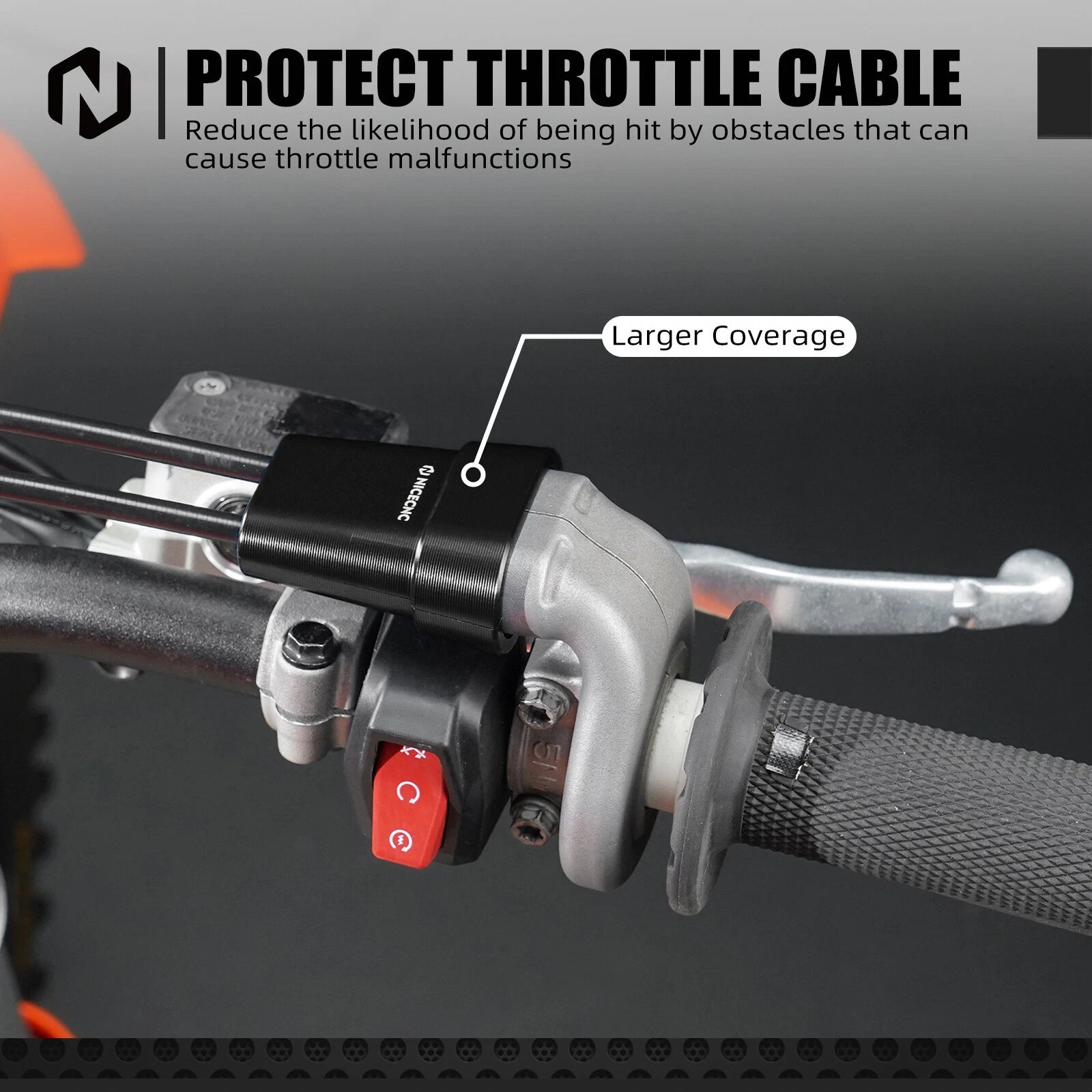 Throttle Cable Cover Guard for Husqvarna 125-450 FC/FX/TX/TC (2023–2025)