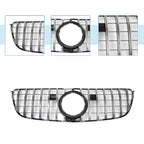 Front Upper Bumper Grille for Mercedes-Benz GLS500 2017 Chrome Silver Tone
