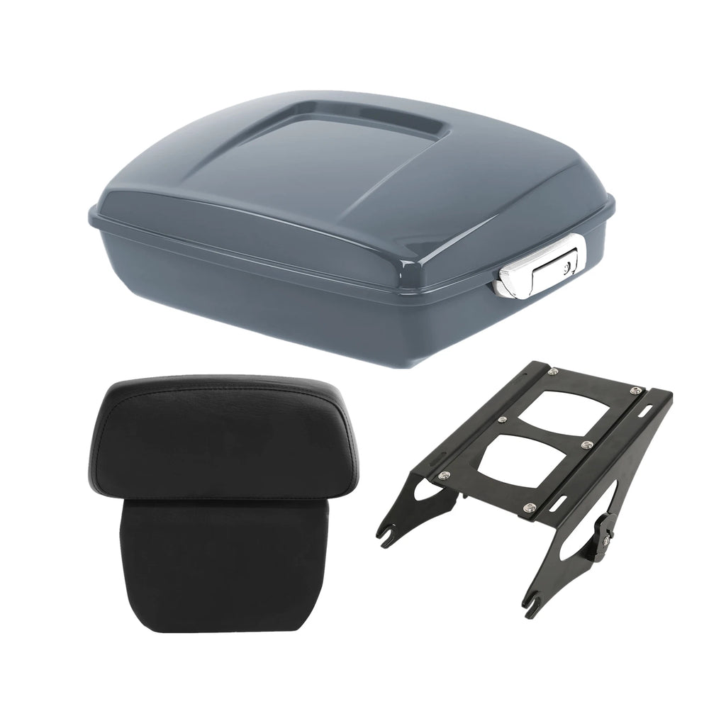 Trunk Pad Mount Rack for Harley Road Glide (2014–2023) Gunship Gray