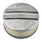 14" Split Finned Aluminum Air Cleaner for Chevy SBC BBC 350 454 (1960–2023)