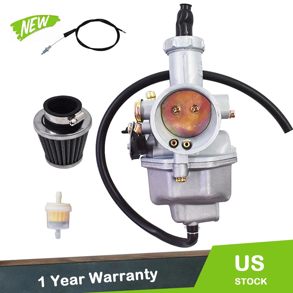 Carburetor with Throttle Cable for Honda CB125S XR100 CRF100F XL100S XR200R