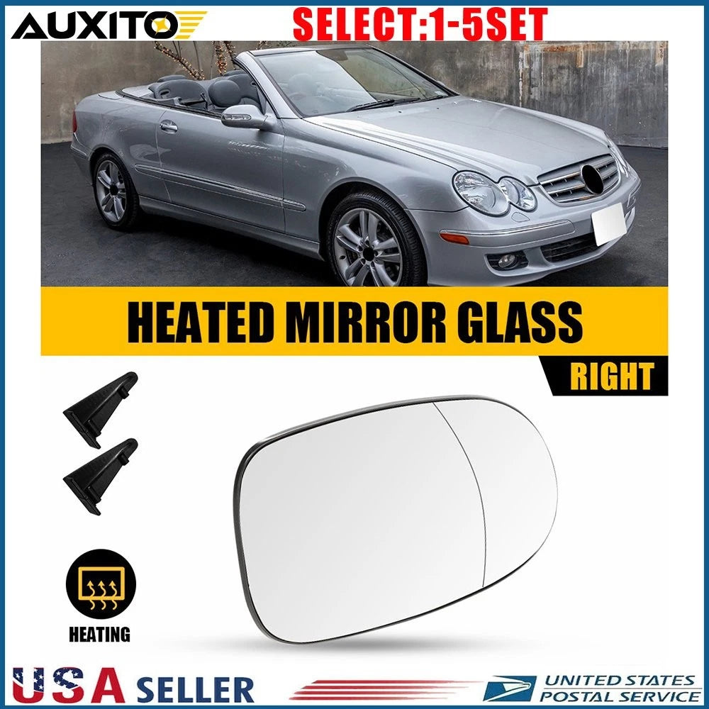Right Side Heated Mirror Glass for Mercedes-Benz CLK350 (2006–2009) OE 2308100821