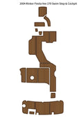 Swim Platform Cockpit Pad for Rinker Fiesta Vee 270 (1999–2005) EVA Teak Floor