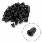 Set of 100 Rubber Well Nuts for Windscreen & Fairing 10-32 M5 3/8"