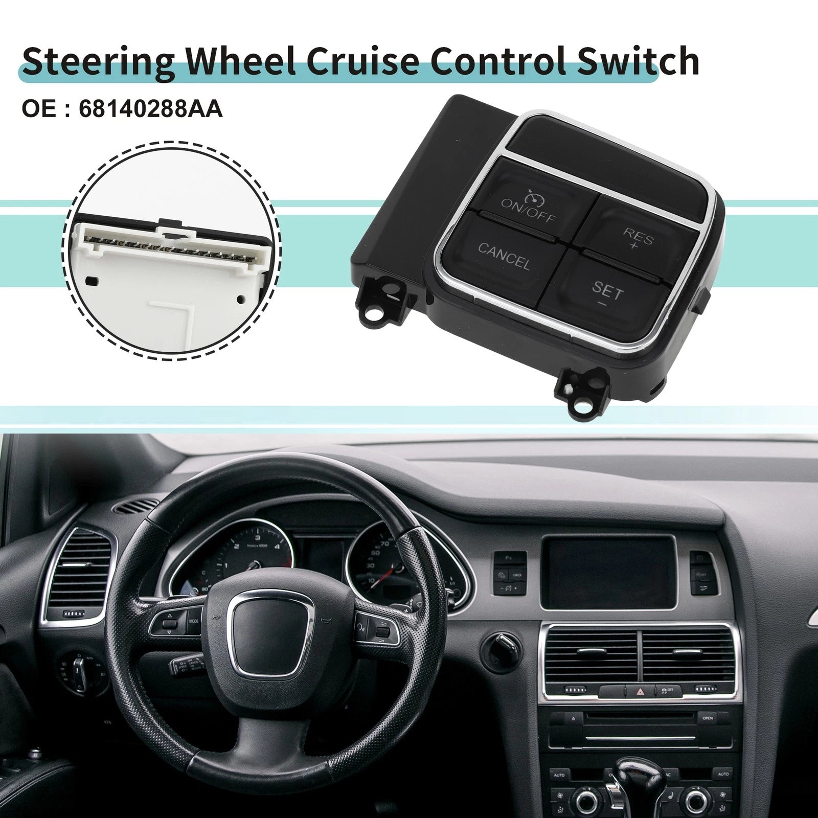 Cruise Control Switch Button for Dodge Dart (2013–2016) No. 68140288AA
