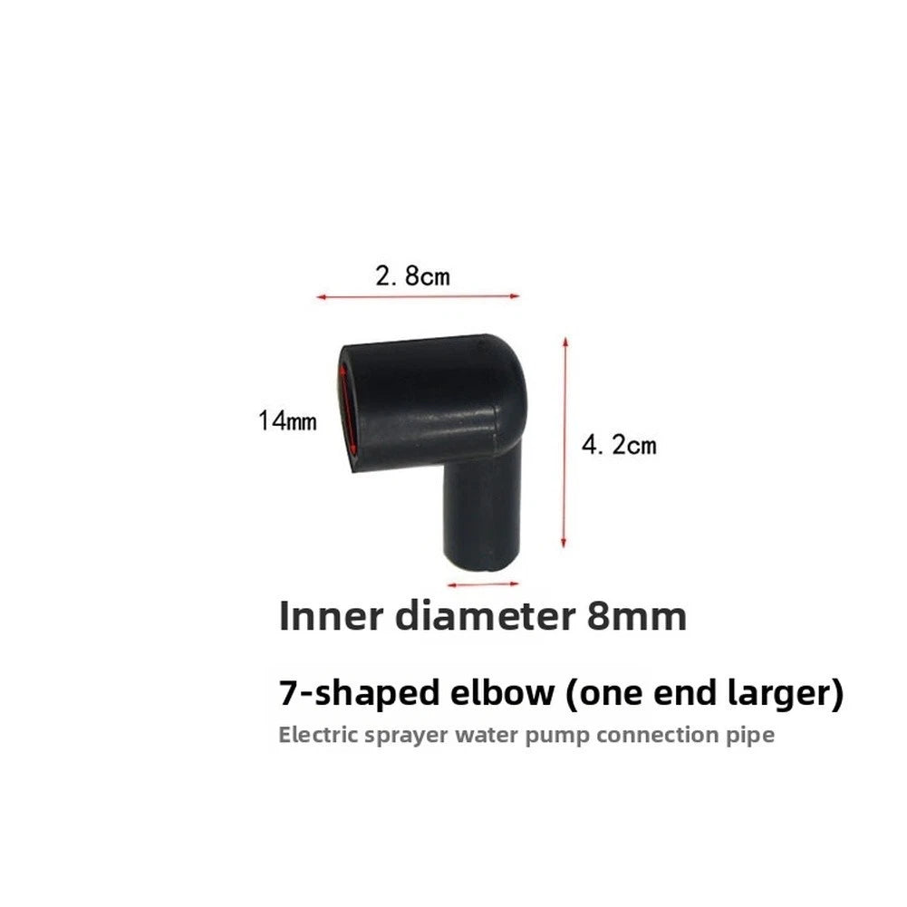 Electric Sprayer Adapter Hose Connector 7 Shaped Elbow for Water Pumps