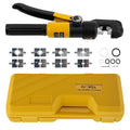 Set of 10 Cable Crimping Tools with 9 Dies for Electrical Wire Terminals