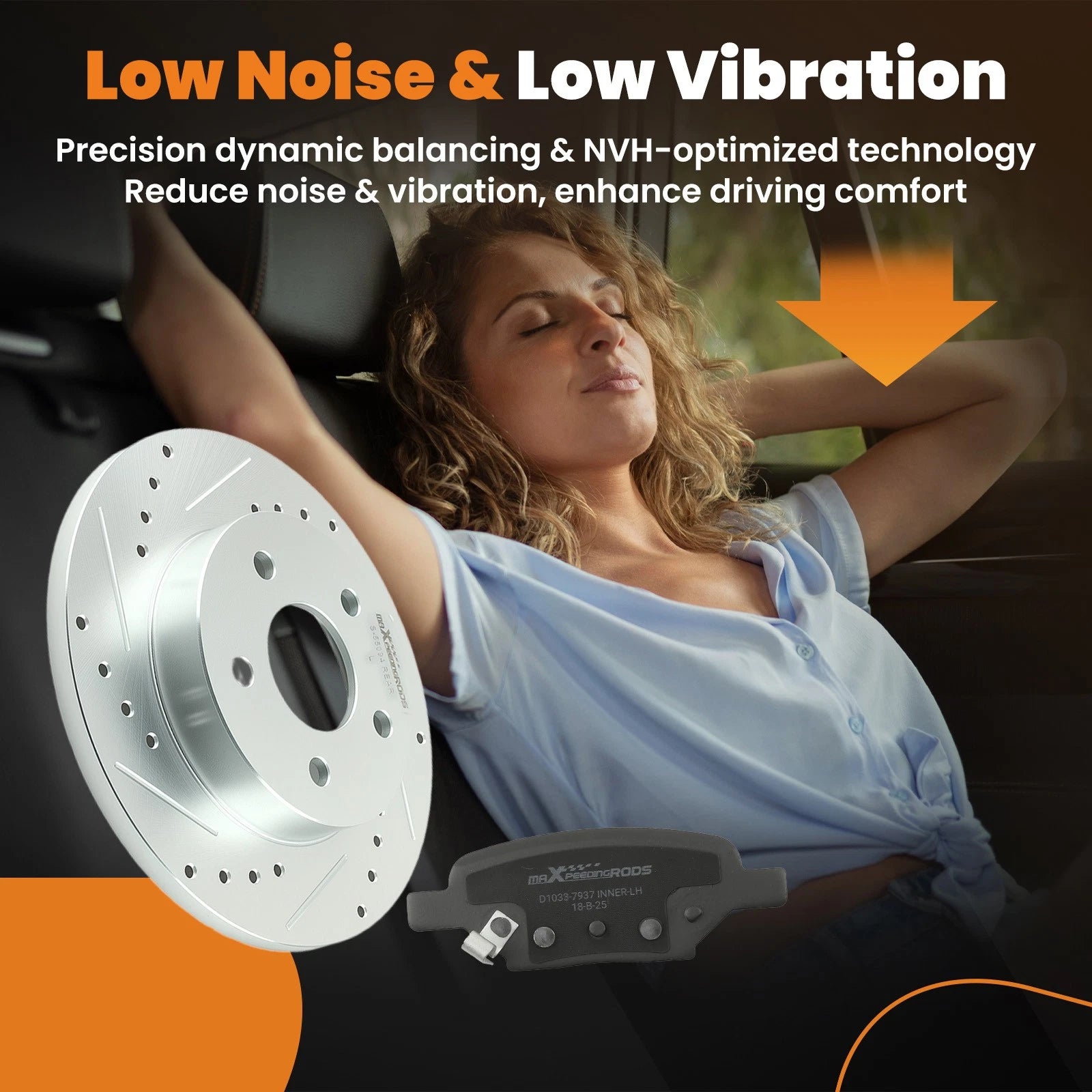 Set of 2 Rear Brake Rotors + Ceramic Pads for Chevrolet HHR (2008–2010) S-55094 P-1033
