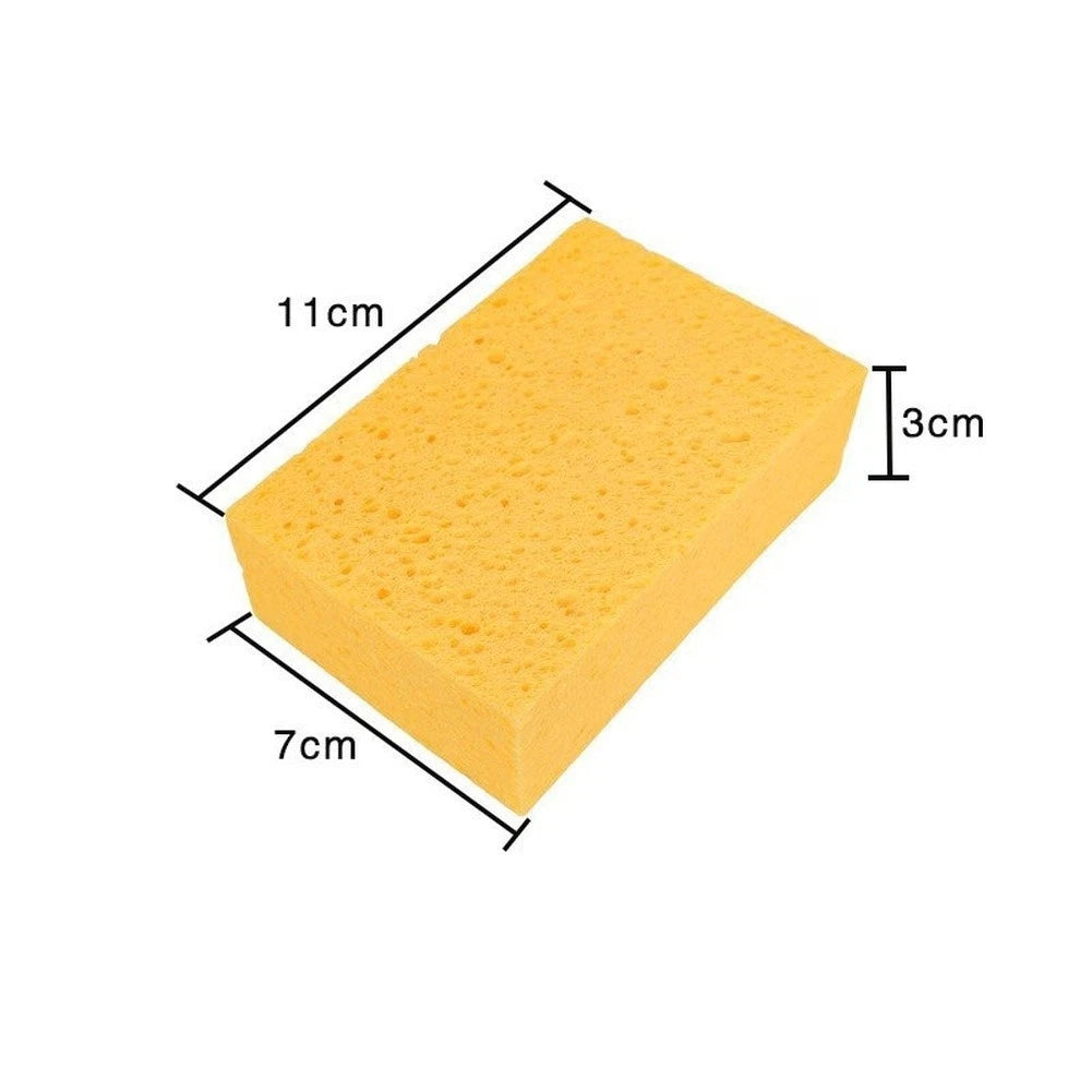 Absorbent Wood Pulp Sponge Eraser for Bathroom Kitchen Grout (11x7x3cm)