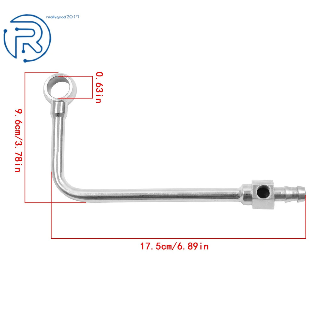 Chrome Steel Fuel Line for Make Model