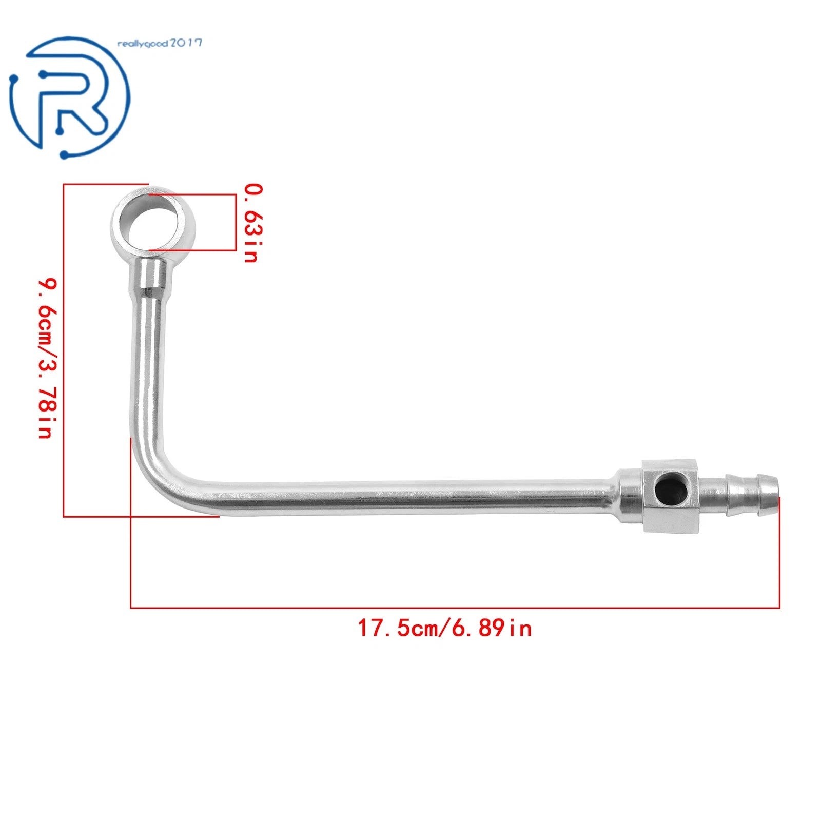 Chrome Steel Fuel Line for Make Model