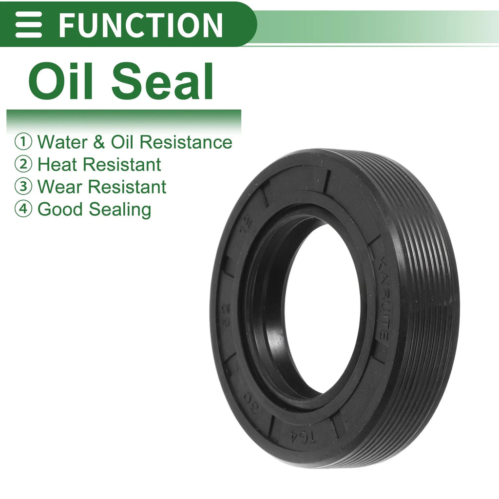 Set of 5 Oil Seal TG4 Lip Seal Ring 30x52x12mm NBR Rubber for Rotary Shaft