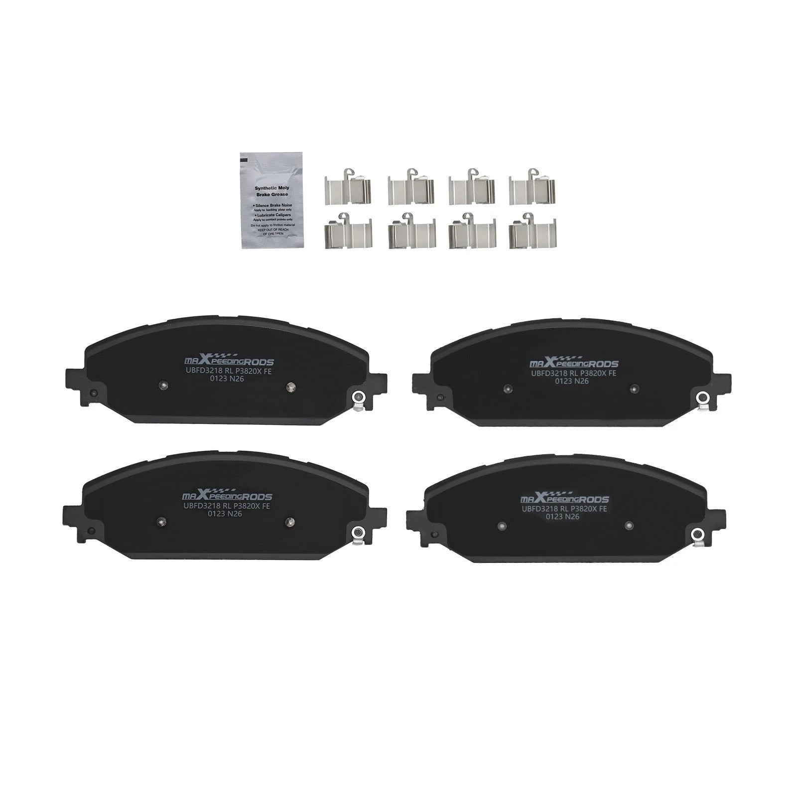 Front Brake Pads Kit for Jeep Grand Wagoneer (2022–2024) Ram 1500 (2019–2025) D2179