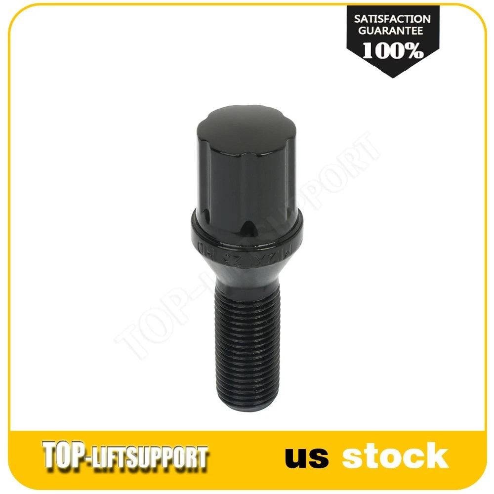 Set of 20 Black Wheel Lug Bolts M12x1.25 for Jeep Renegade, Dodge