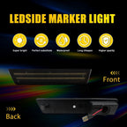 Smoked Lens LED Rear Bumper Side Marker Light for Dodge Challenger (2008–2014)