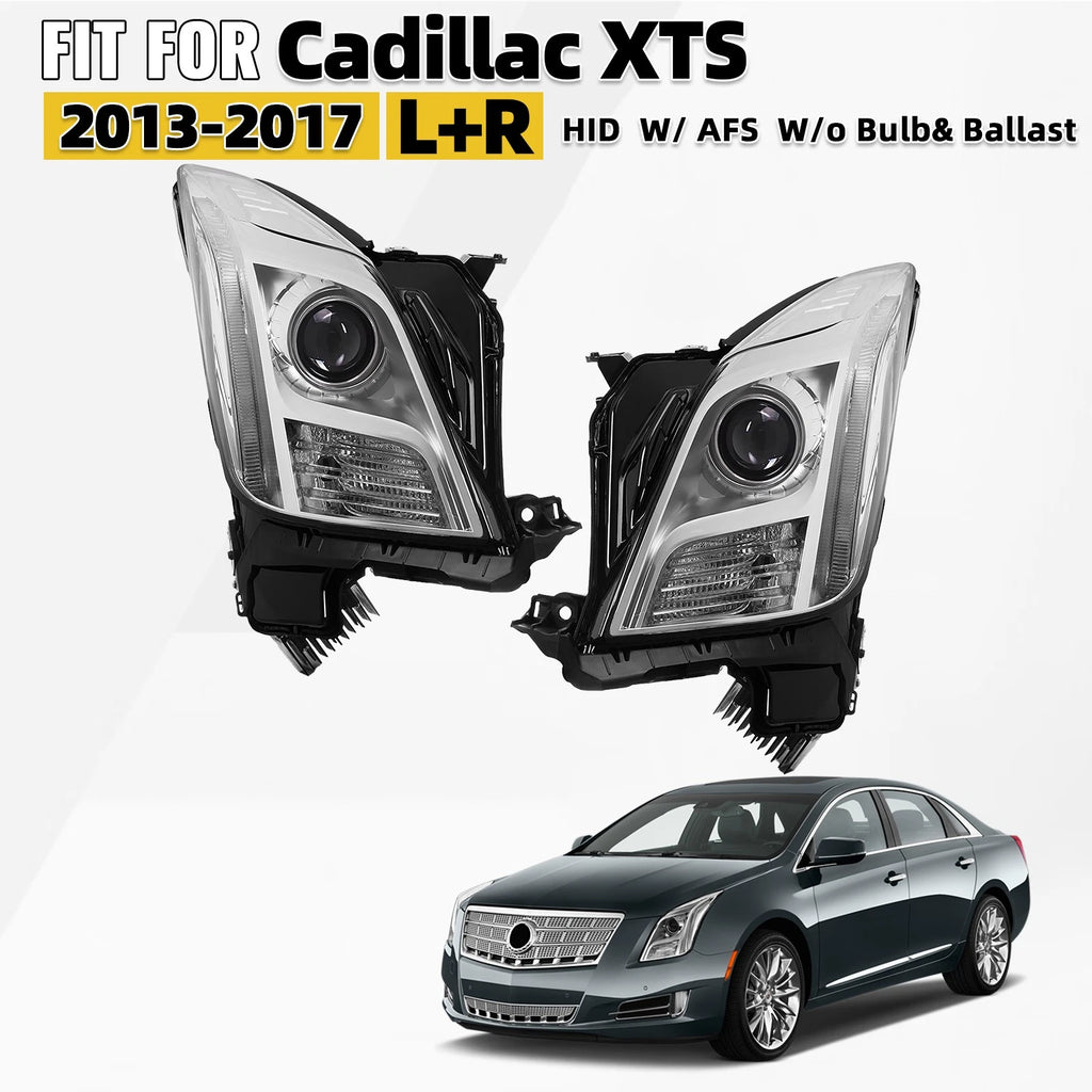 HID/Xenon Headlight Pair w/ LED DRL for Cadillac XTS (2013–2017)