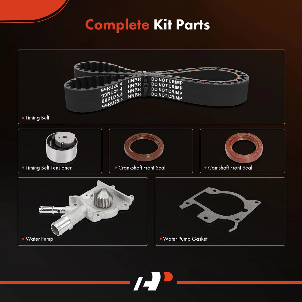 5X Timing Belt & Water Pump Kit for Ford Focus (2000-2004)