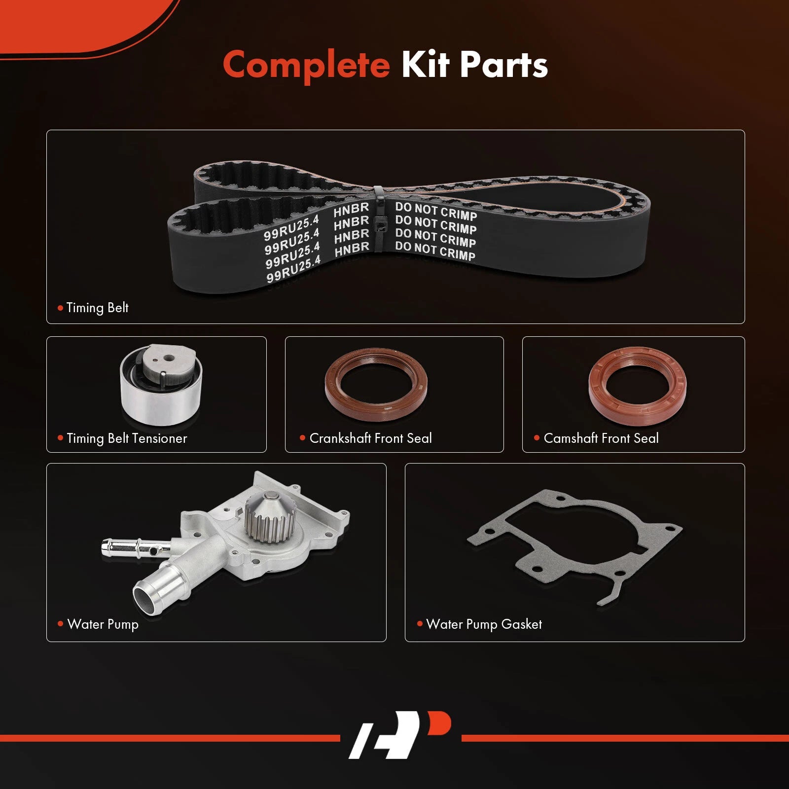 5X Timing Belt & Water Pump Kit for Ford Focus (2000-2004)