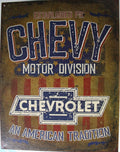 Tin Metal Sign for Chevrolet (Chevy) Motor Division (GM 2204)