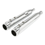 4" Chrome Slip-On Straight Mufflers for Harley Road Glide (2017–2024)
