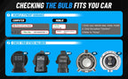 2X 9004 LED Headlight Bulbs for High-Low Beam (6500K, 13000LM, 60W)