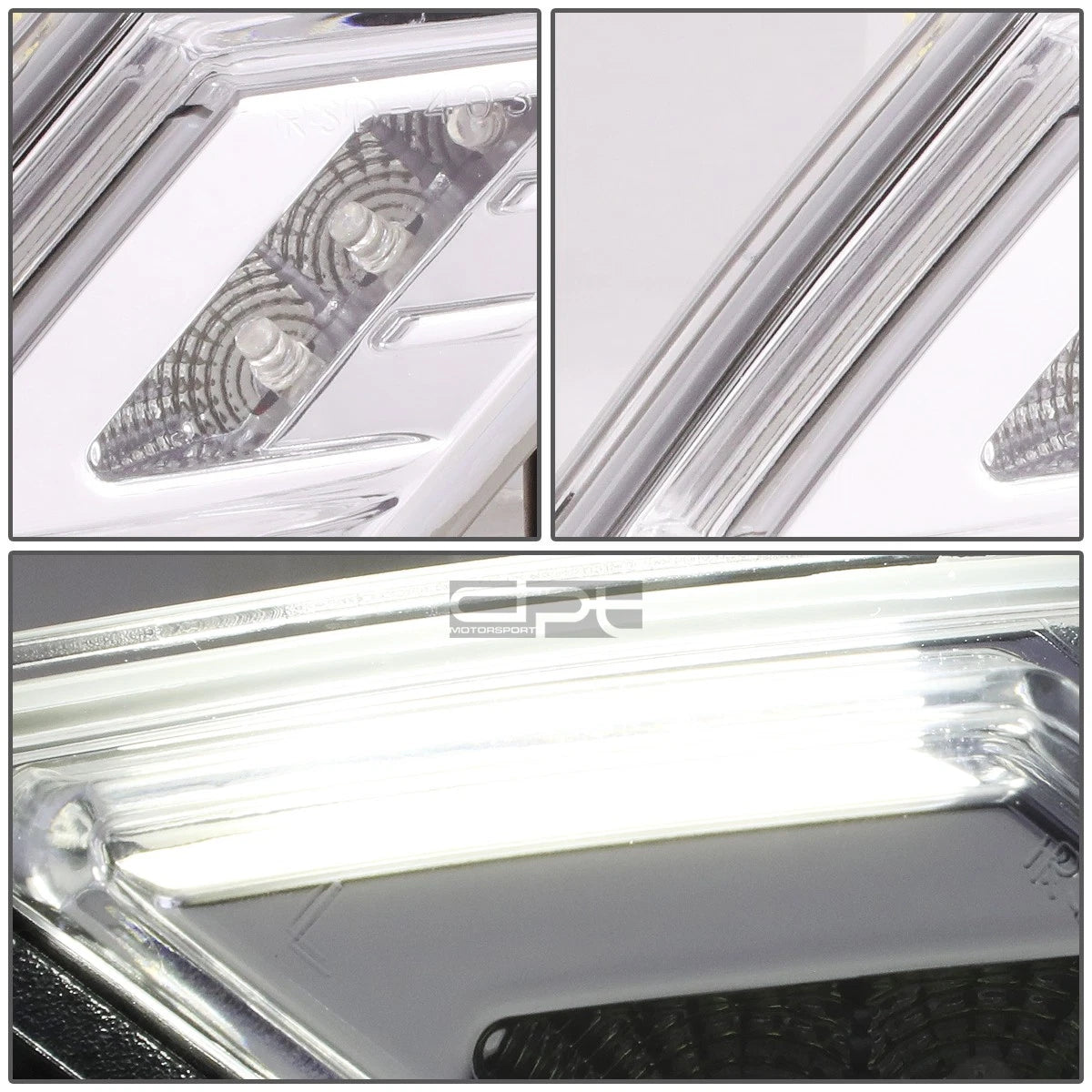 Pair Chrome Housing LED Side Marker Lights for Scion FR-S/GT86/Subaru BRZ (2013–2016)