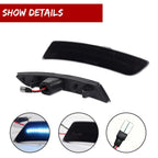 2X Smoked Ice Blue LED Side Marker Lights for Chevy Camaro (2016–2023)