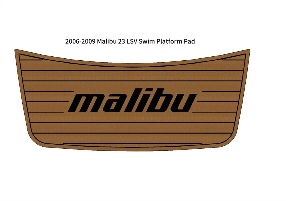 Swim Platform Step Pad for Malibu 23 LSV (2006–2009) EVA Foam Teak Deck