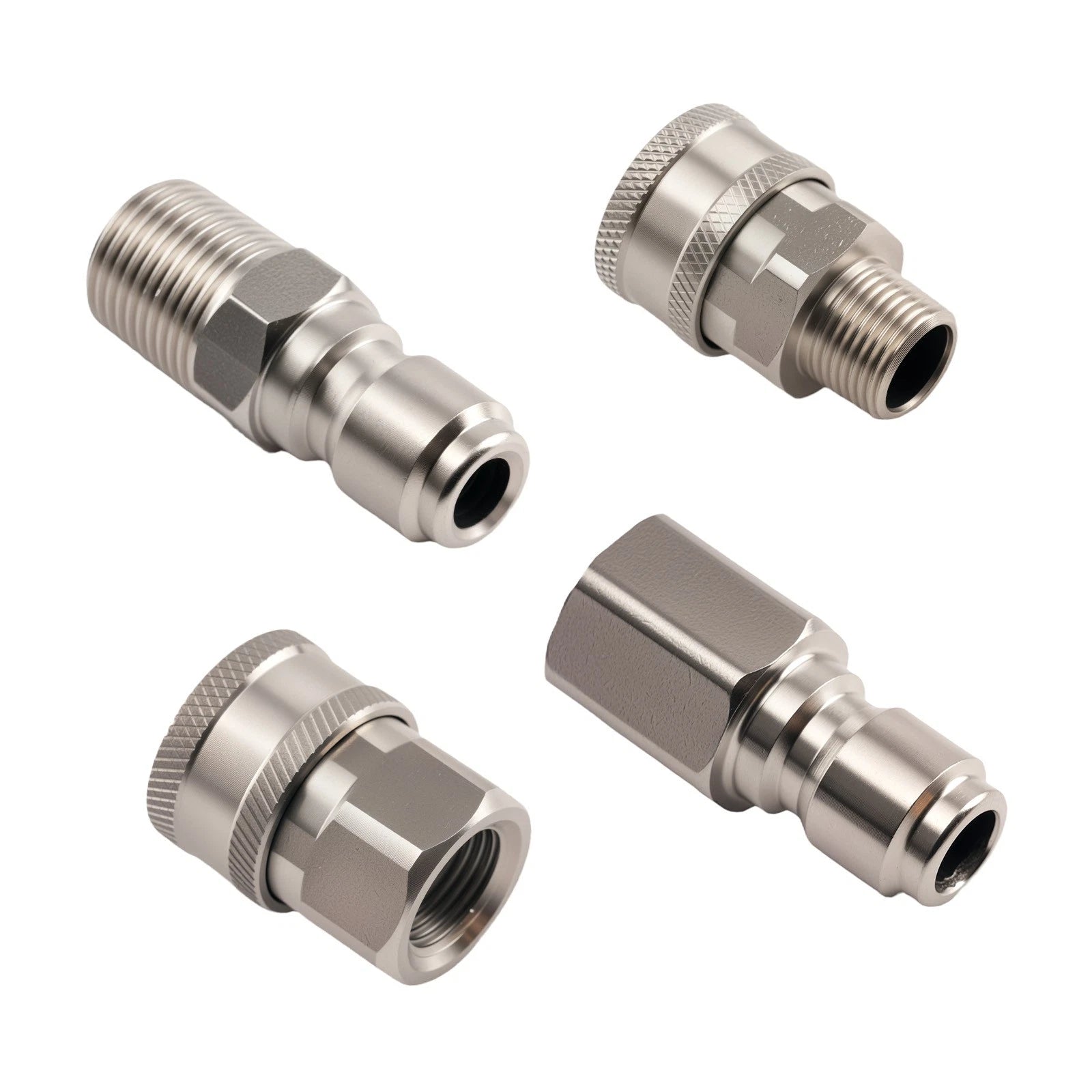 Set of 4 Quick Release Adapter Couplers for Pressure Washer (4000 PSI)
