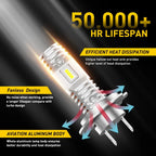 2X AUXITO LED H7 High/Low Beam Bulbs Super Bright 6000K for Cars