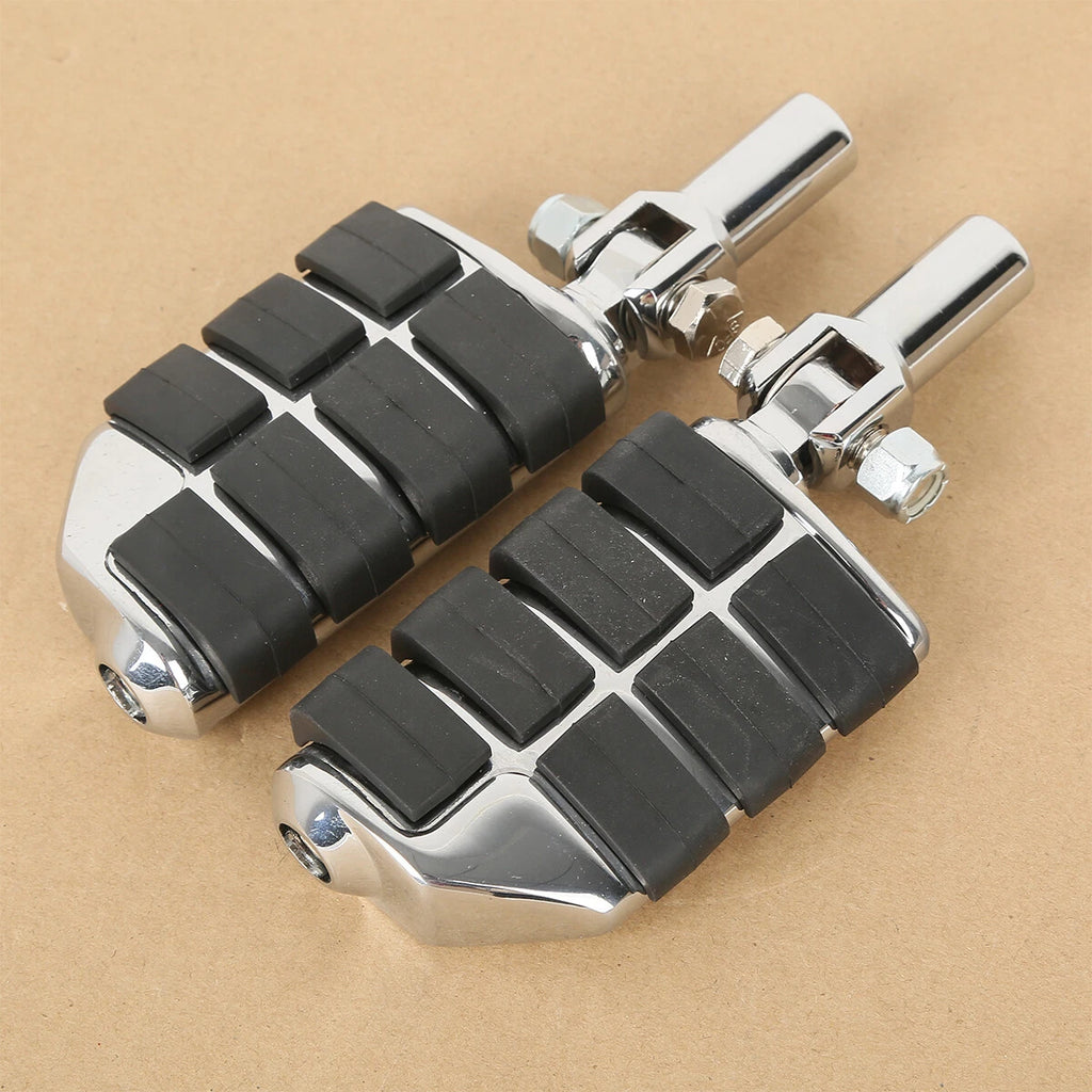 2X Rear Lion Paw Foot Pegs Support Mount for Harley Softail (2000–2006)