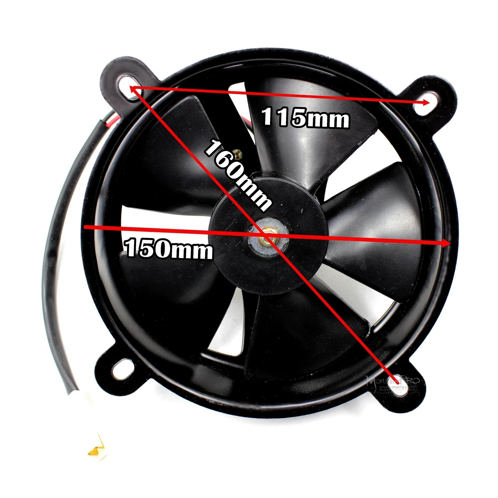 6 Inch 12V Thermo Radiator Cooling Fan for ATV Buggy Quad Go Kart