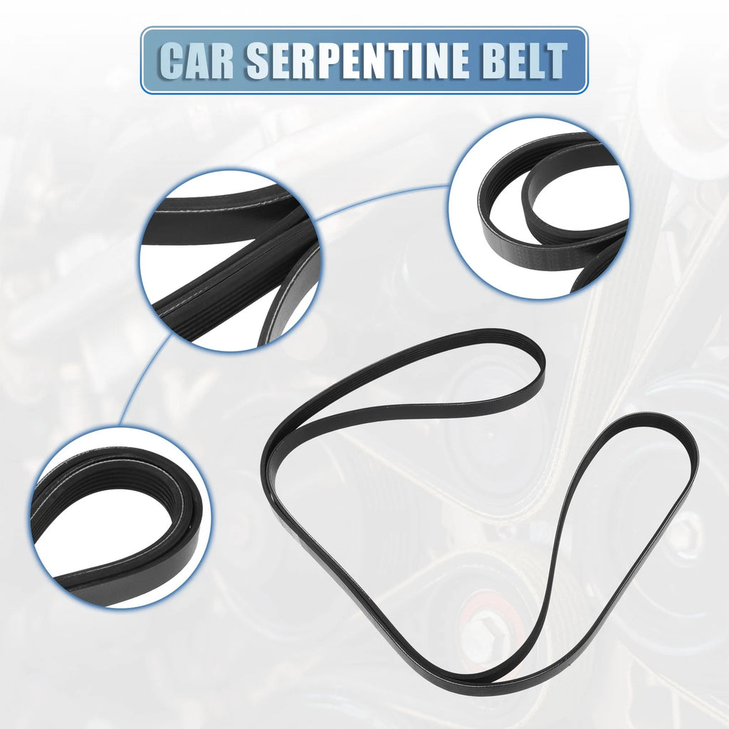 Serpentine Belt for Mazda B3000 3.0L (2002–2003) No. 12637203 Rubber Black