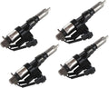 Set of 4 Diesel Fuel Injectors 095000-6601 for Hino J05E J08E