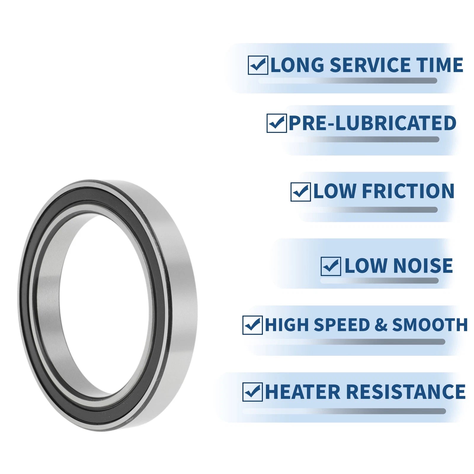 Deep Groove Ball Bearing 6916VV for Scooter Skateboard (80x110x16mm)