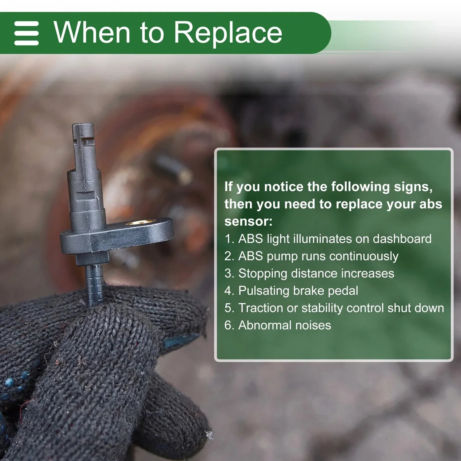 ABS Wheel Speed Sensor for Dodge Ram 3500 (2013) - 1 x Sensor