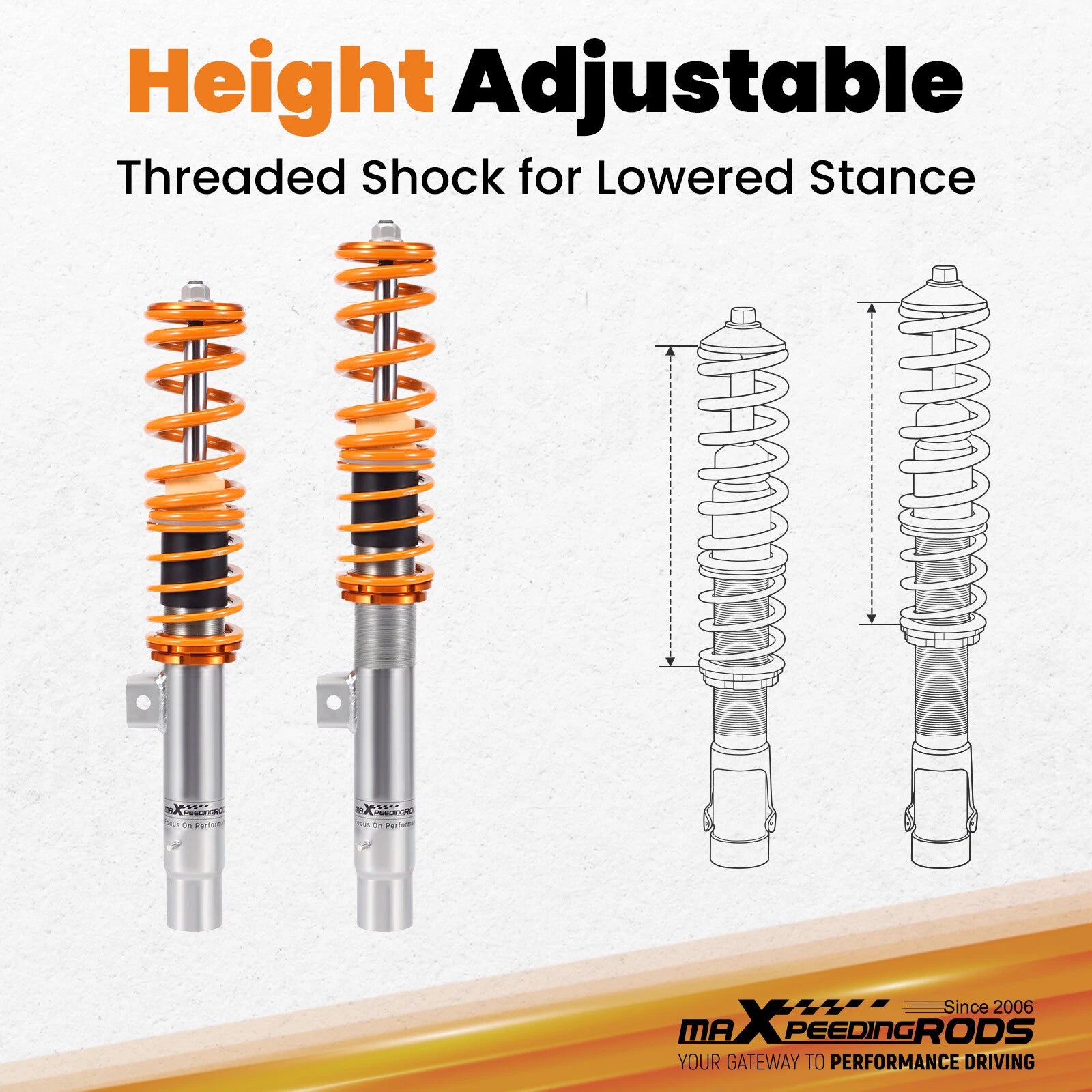 Coilover Lowering Kit for BMW 3 Series E46 (1998-2006)