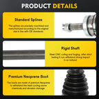 CV Axle Shaft Assembly for Hyundai Sonata (2006–2010) Front Passenger Side