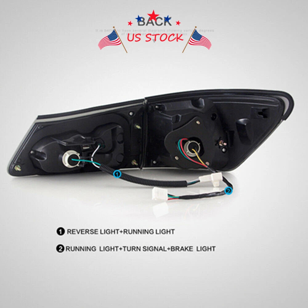Red LED Tail Lights Pair for Lexus IS350 IS F IS250 (2006–2012)