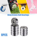 8 Pcs 604ZZ Deep Groove Ball Bearings for Various Models 