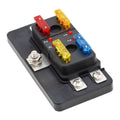 4 Way Fuse Box Holder for Vehicle Boat Power Distribution
