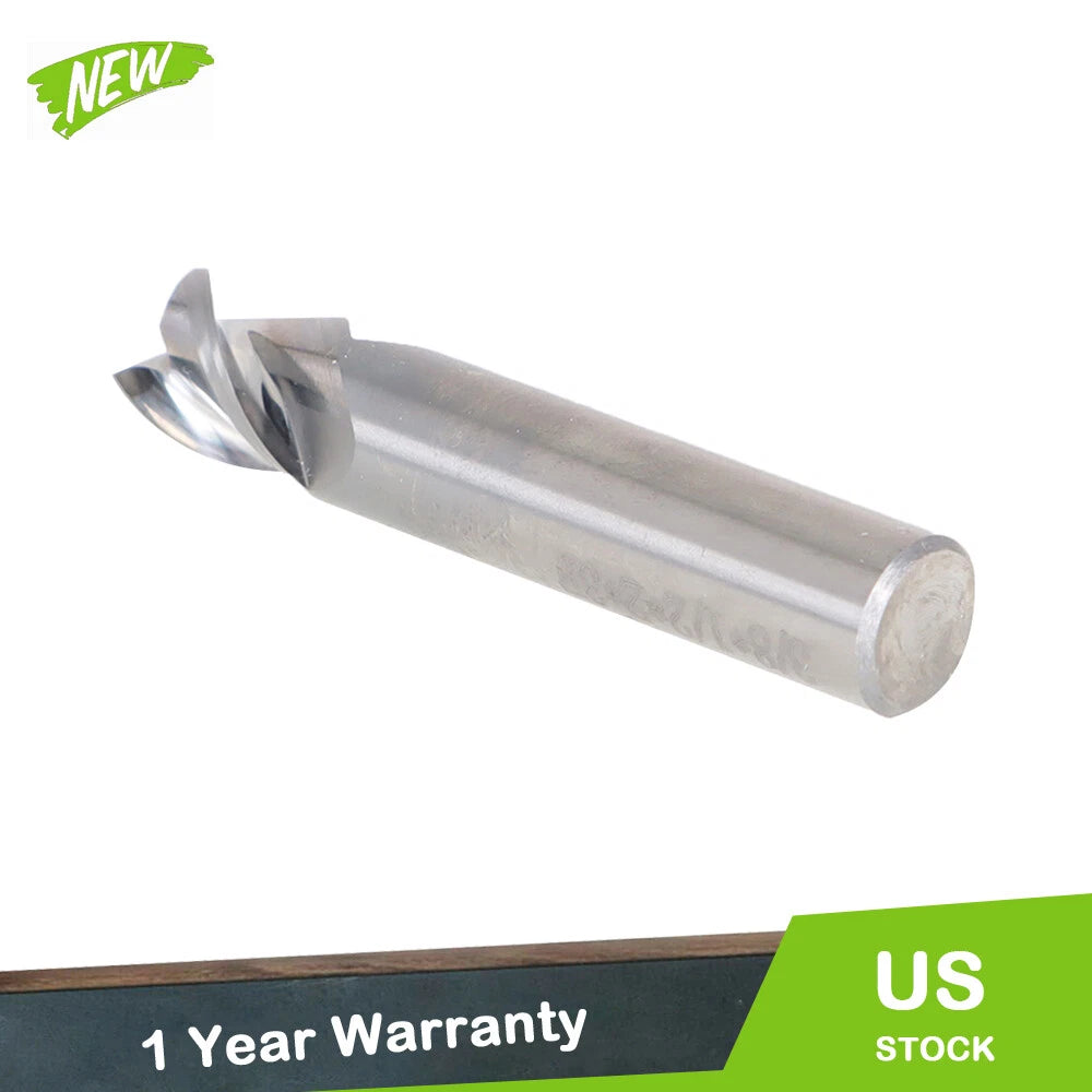 3/8" 3 Flute Carbide End Mill for Aluminum (45 Degree Helix)