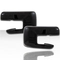 Set of 2 Mirror Covers for 2021-2025 Ford F-150 w/o Turn Signal - Gloss Black