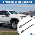 2X Front Inner Tie Rod End Links for Chevrolet Malibu (2004–2023)