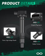 Set of 4 Ignition Coils for Toyota Tacoma 2.4L 2.7L L4 (2000–2004) 90919-02237 UF323