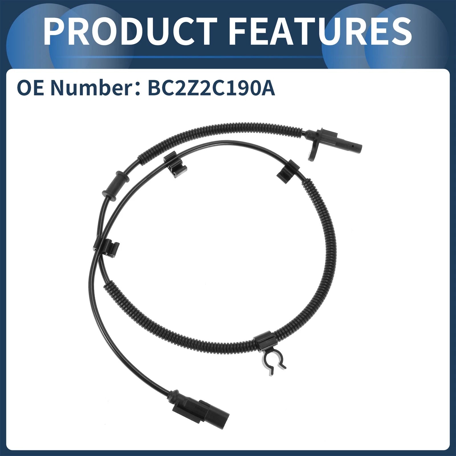 ABS Wheel Speed Sensor No.BC2Z2C190A for Ford E-150 (2015–2020) Rear Right