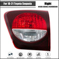 Right Passenger Side Taillight for Toyota Sequoia (2018–2021) Clear Red